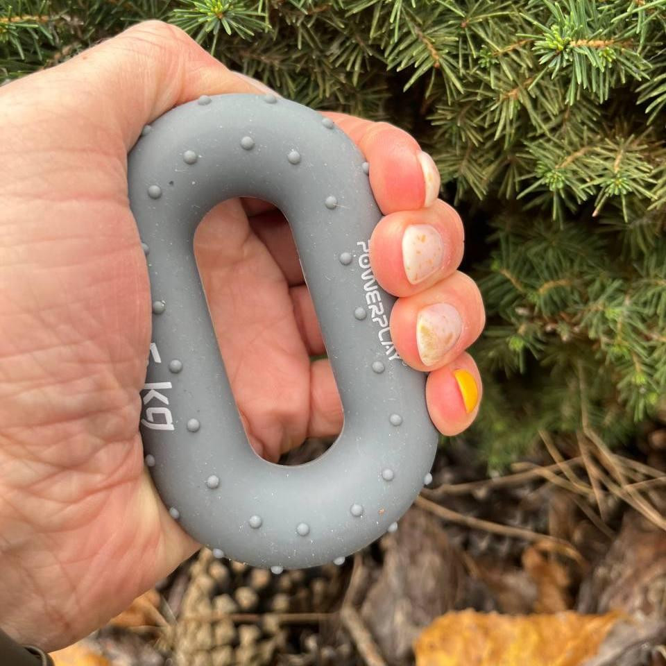 Еспандер кистьовий силіконовий PowerPlay PP-4337 Hand Grip Large 25 кг. Сірий Каменское - изображение 5