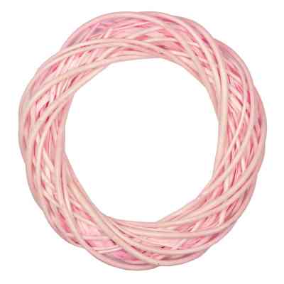 Різдвяний вінок YES! Fun ротанговий світло-рожевий, 25 см (974238) Вінниця