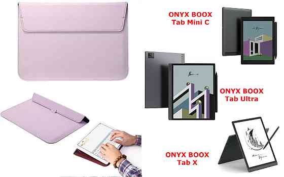 Чехол-конверт VitoCase для ONYX BOOX Tab Mini C, Tab Ultra, Tab X, с функцией подставки для книги Фиолетовый Киев