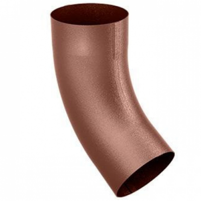 Колено трубы водосточной системы Budmat Flamingo 125\90 Кирпичный Львов - изображение 1