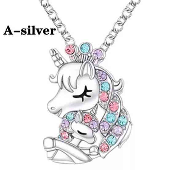 Цепочка с единорогом 46 см серебристый Киев