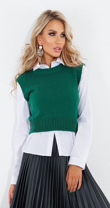 Вязаная жилетка (42-44) Киев - изображение 1