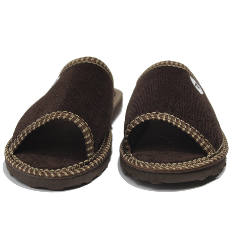 Тапочки мужские открытый носочек подростковые AP Коричневый Одесса - изображение 4