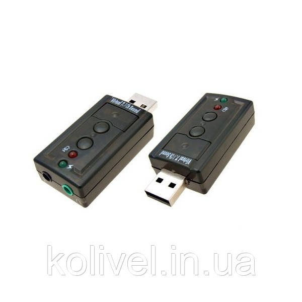 Звукова плата USB, Virtual 7.1 Channel, RTL (B00650) Київ - фото 2
