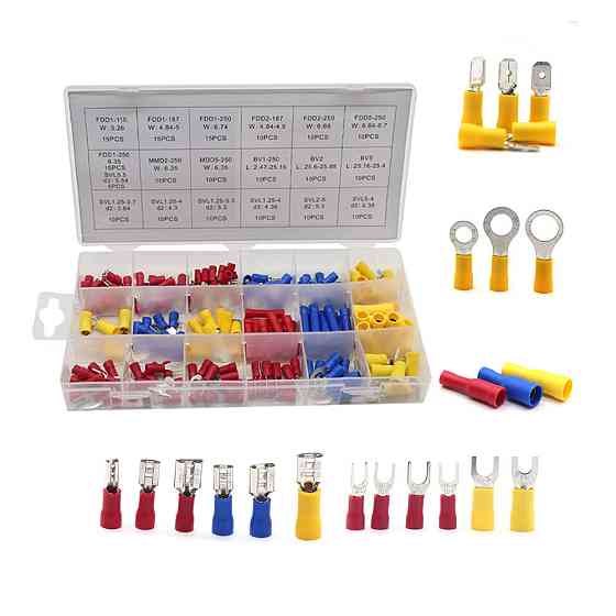 Набір клем із ізоляцією 200 шт. (18 видів клем) Мукачево