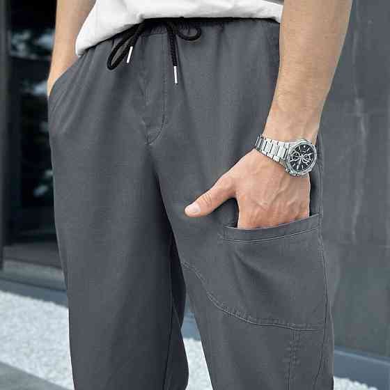 Джогери для чоловіків весняні Pobedov Vortex антрацит Київ