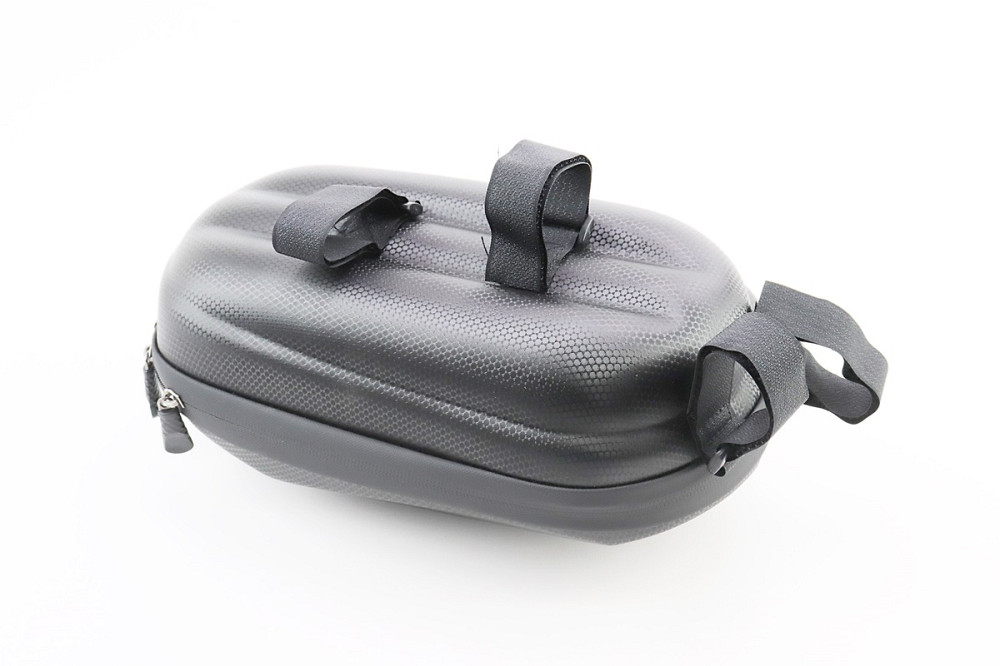 Сумка на кермо електросамокату (жорсткий чохол) 300x150x125мм, кріпл. на липучці, вологозахисна, "карбон" 033 Київ - фото 2