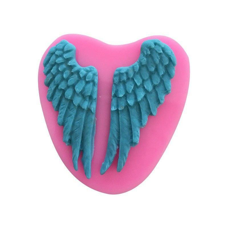 Молд силиконовый Крылья Ангела 68 на 66 мм розовый Киев - изображение 9