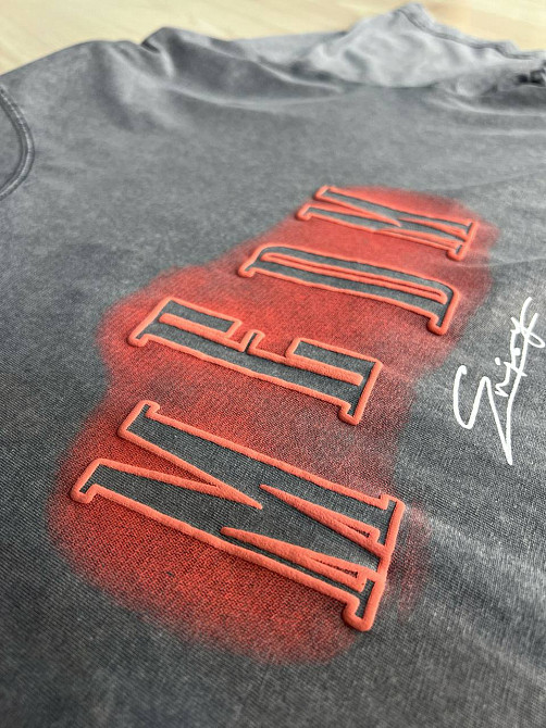 Футболка женская YUJIE YISHANG 160 оверсайз тай-дай большие размеры, серый, one size Киев - изображение 2