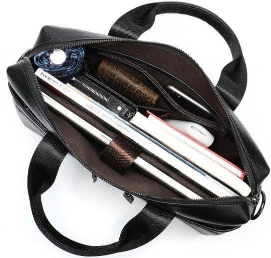 Чоловіча сумка для офіса 39x28×8, портфель папка для ноутбука та паперів SK N76955 чорний Київ - фото 19