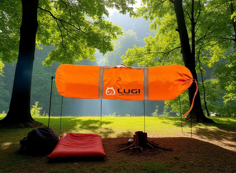 Двухместная туристическая палатка 200×150×110 см, автоматическая, оранжевая, с москитной сеткой Львов - изображение 10