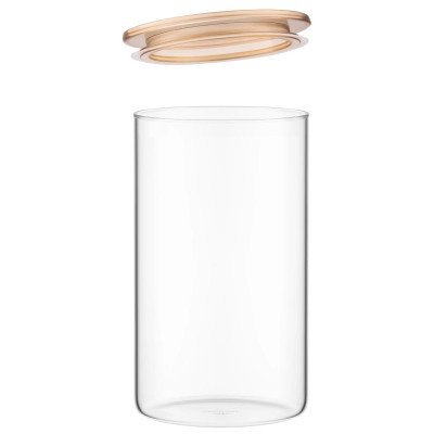 Банка Ardesto Fresh 1100 мл, скло, пластик, прозорий (AR1311SFM) Винница - изображение 2