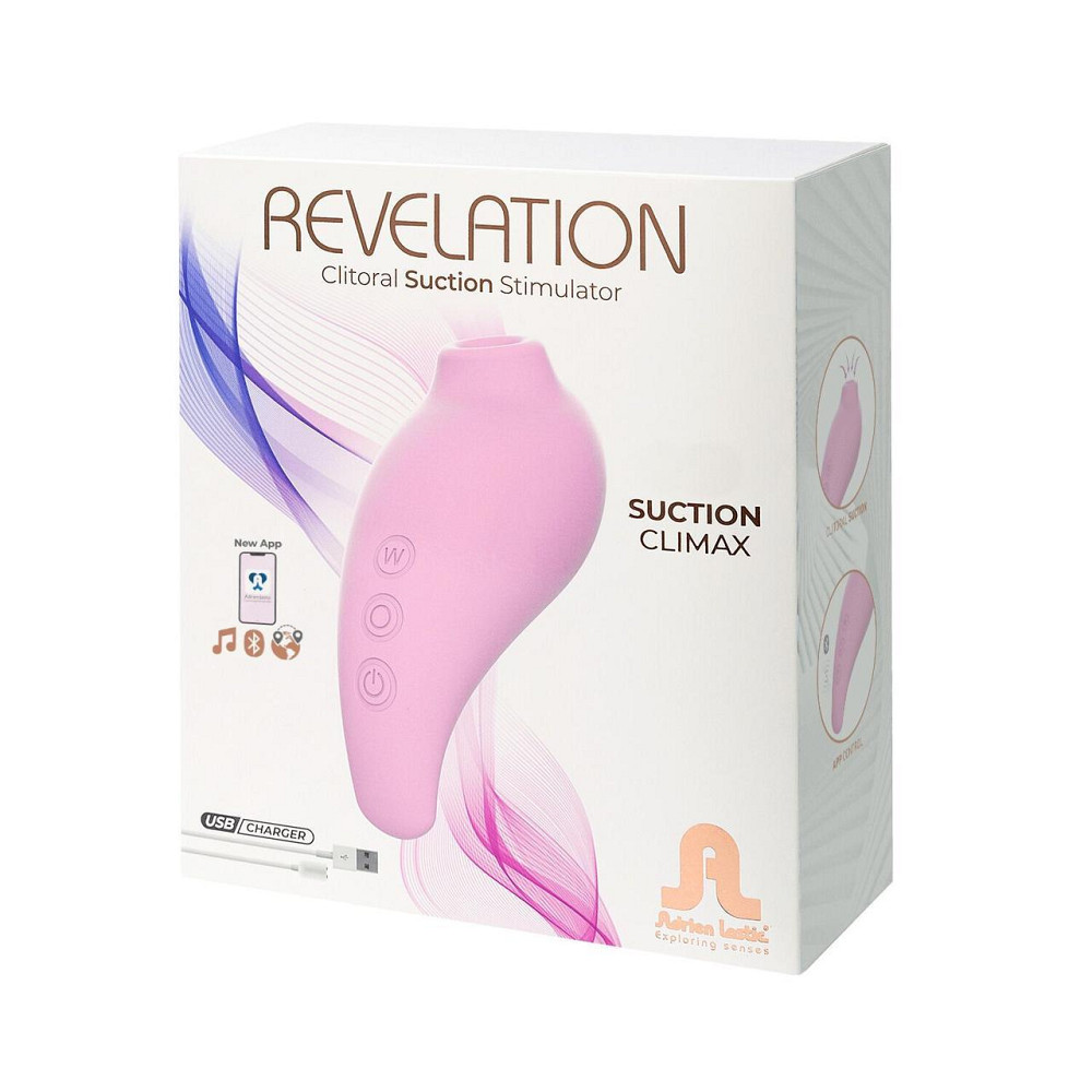 Вакуумний смарт-стимулятор Adrien Lastic Revelation Pink, режим Boost, керування через застосунок Sex Aura Київ - фото 7