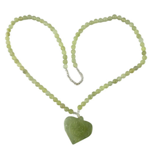 Ожерелье женское нефритовое Сердце Киев - изображение 1