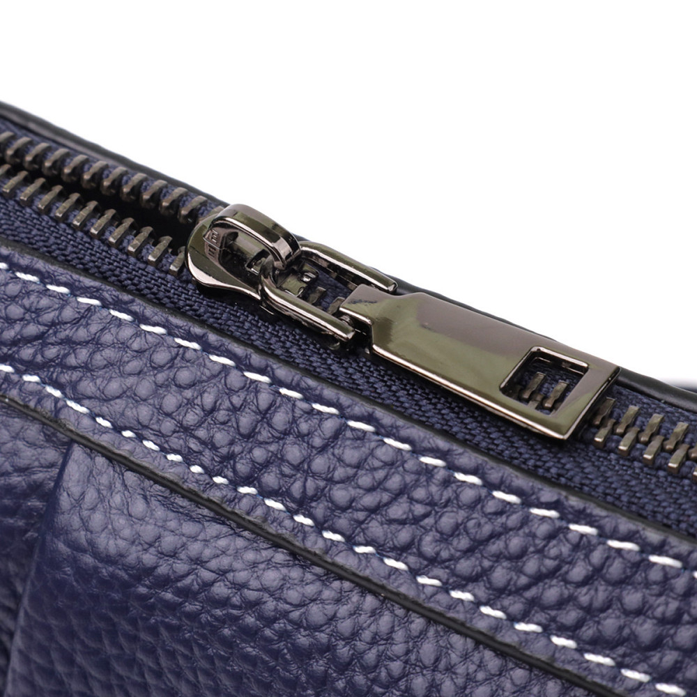 Женская кожаная сумка с эффектной драпировкой Vintage 22897 Синий Киев - изображение 6