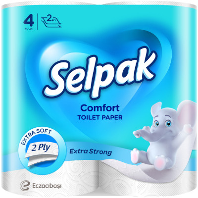 Туалетний папір Selpak Comfort 2 шари 4 рулони (8690530802117) Вінниця - фото 1