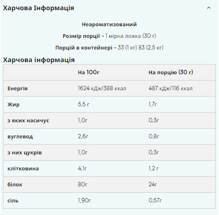 Гороховый изолят протеин MyProtein Pea Protein Isolate 2500г без вкуса Киев