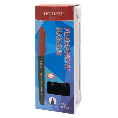 Маркер H-Tone водостійкий 1-2 мм, червоний (MARK-PER-HTJJ205330R) Вінниця - фото 3