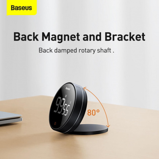 Таймер Baseus Heyo Rotation Countdown Timer Pro FMDS000013 (Темно-сірий) Миколаїв - фото 8