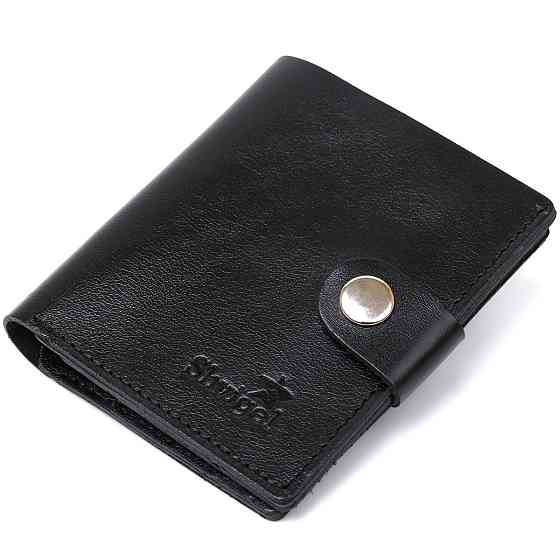 Практичное мужское портмоне Shvigel 16502 Черный Киев