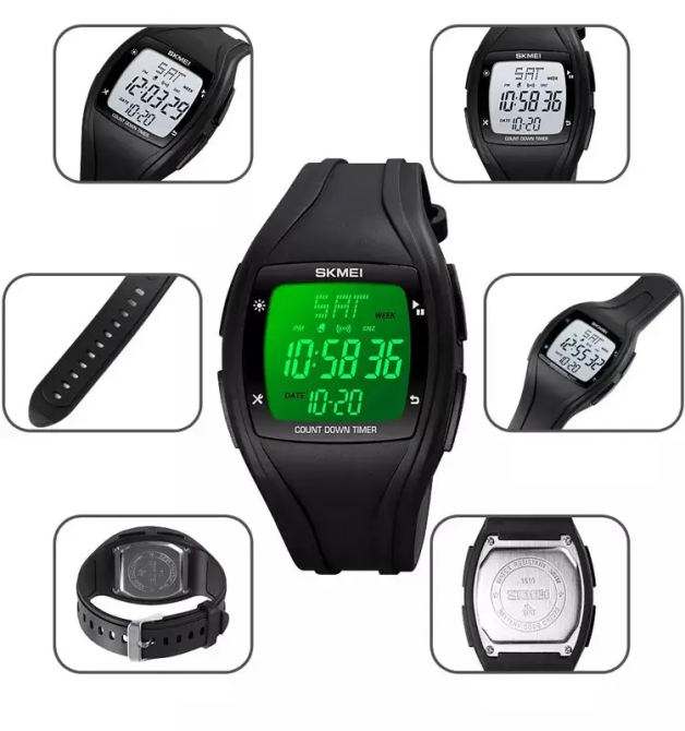 Спортивные наручные часы Skmei 1610 Черный Винница - изображение 6