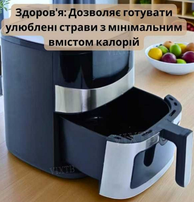 Аэрофритюрница на 6,5л Crownberg CB-5554 Аэрогриль 2000Вт Мультипечь. Киев - изображение 4