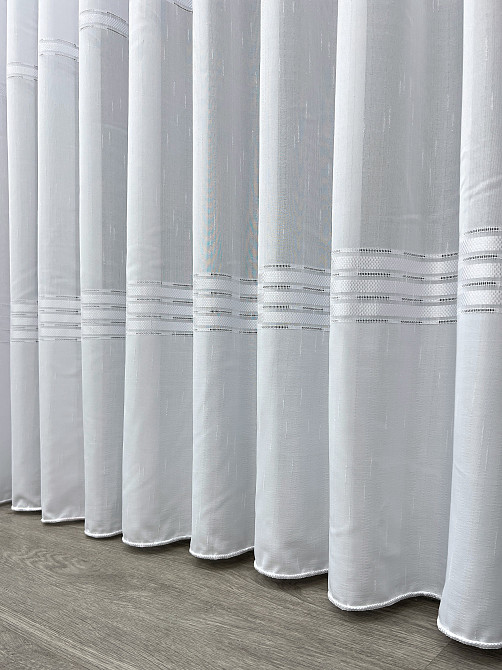 Тюль VR-Textil 2078т Мережка Льон Білий 400х270 см (42-1297) Київ - фото 8