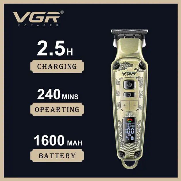 Бритва тример машинка VGR V-901, Многофункциональный триммер для стрижки волос BD-834 и бороды Киев - изображение 2
