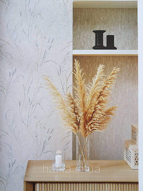 Шпалери метрові вінілові на флізеліні Sintra Vila Прованс польові квіти рослини кремові 533239 Київ - фото 1