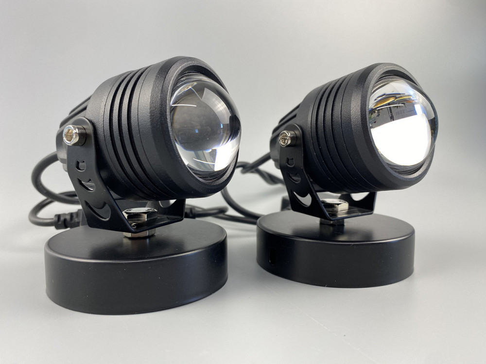 Фари-лінзи LED протитуманні (комплект 2 шт.), 1 фара — 26W реальних ватів, 2 шт. — 52W реальних, 3 дроти Мукачево - фото 1