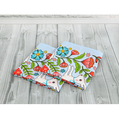 Рушник Руно вафельний набивний Великдень блакитний 45х60 см (205.15_Великдень блакитний_3) Вінниця - фото 4