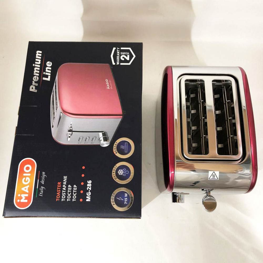 Качественный сэндвич тостер Magio MG-286, Тостер с функцией автоматического выталкивания тостов ZG-52 Львов - изображение 11
