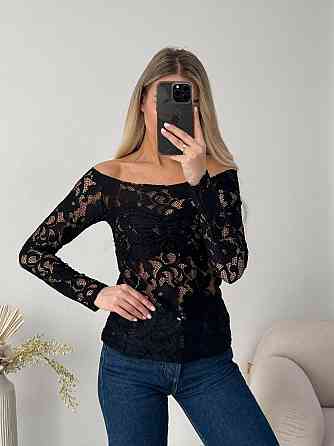 Жіночий базовий лонгслів із турецького гіпюру 46 Одеса