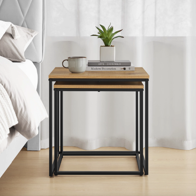 Комплект журнальних столиків Leobert Nika квадратні натуральний Киев - изображение 7