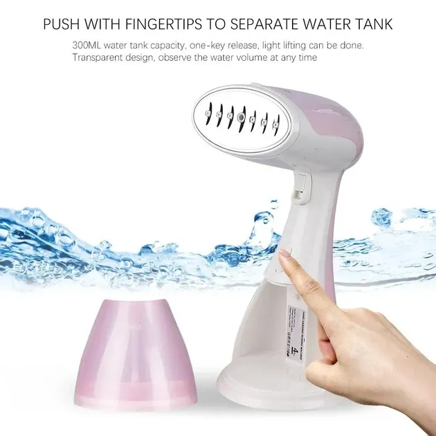 Портативний ручний відпарювач для одягу, Резервуар 300 мл, до 8 речей за одне використання,щіточка Одеса - фото 6