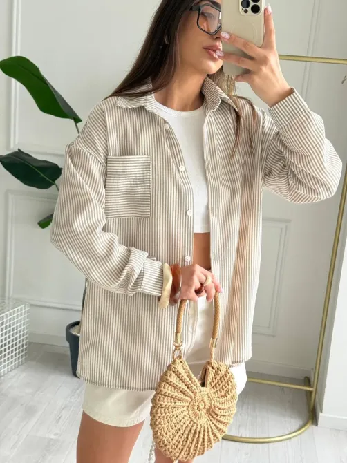 Льняная рубашка негабаритного размера — идеальный выбор для весны и лета. Одесса - изображение 14