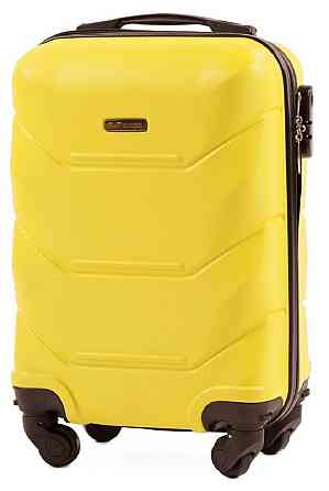 Валіза пластикова WINGS 147 мікро 51 см жовта Київ