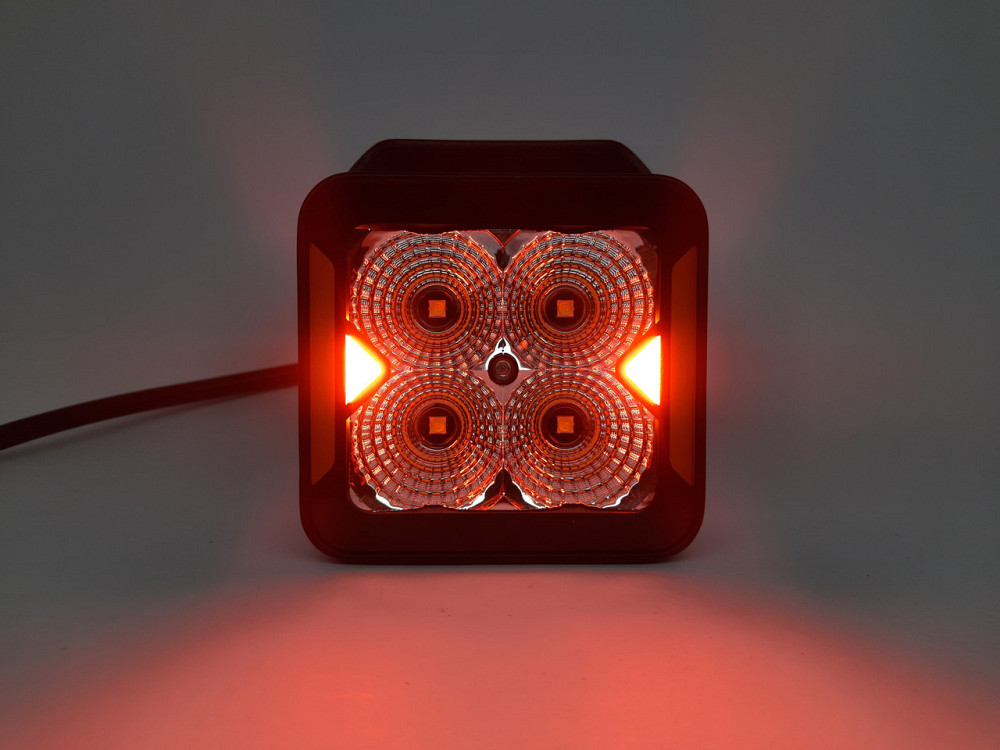 Світлодіодна фара StarLight SL-W0120F квадратна, ближнє розсіяне світло WHITE + DRL 20W 2400Lm 5700K 12/24V Харків - фото 3