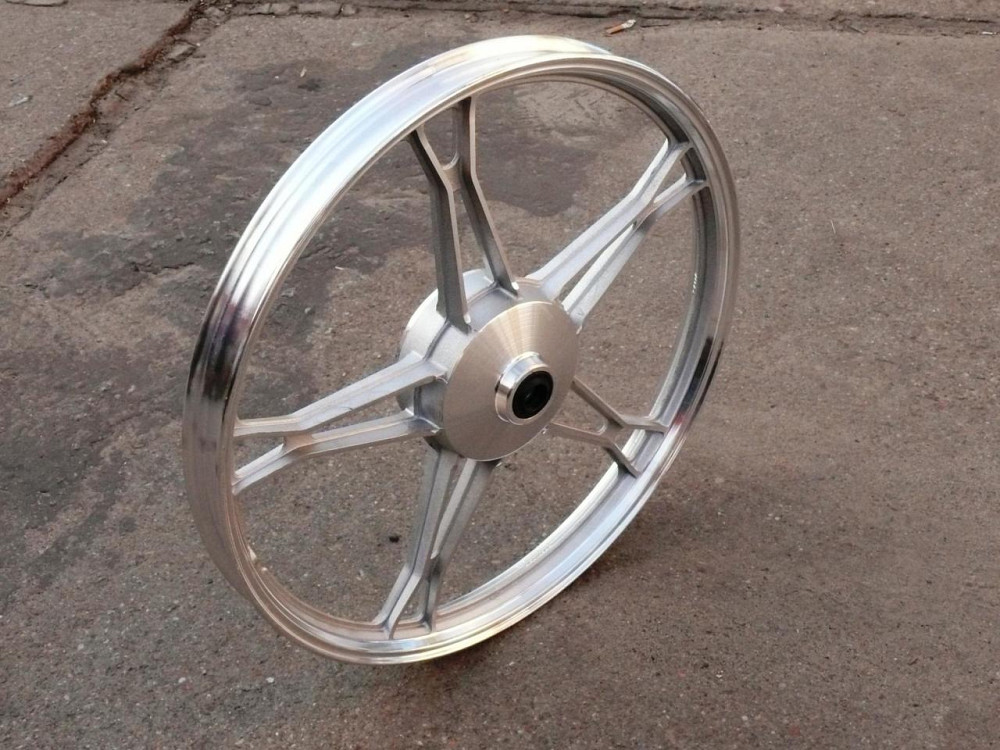 Диск колеса 1,4*17 (перед, барабан) (легкосплавний) мопед Дельта-2 Мукачево - фото 1