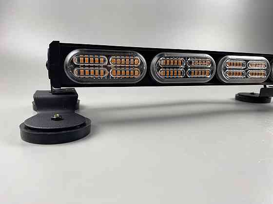 Стробоскоп LED 4 секції проблисковий LED-маячок балка на магнітах світлодіодний 12/24V (192 led діода) Мукачево