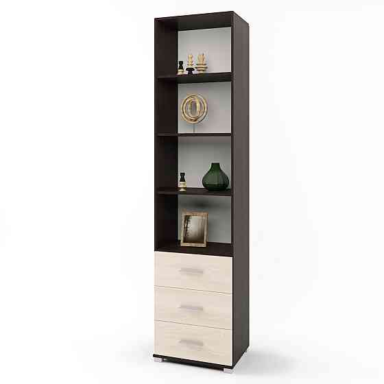 Шафа-пенал відкрита з ящиками Еверест Бриз-16 венге + дуб молочний (DTM-2283) Львів