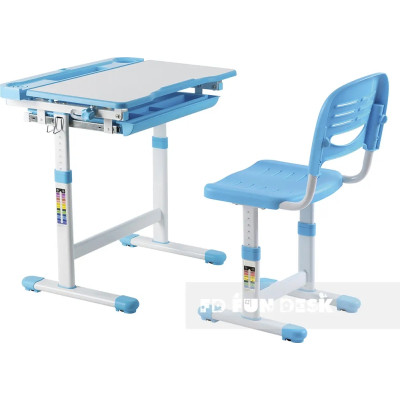 Парта со стулом FunDesk Cantare Blue Винница - изображение 1