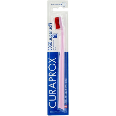 Зубная щетка Curaprox CS 3960 Super Soft Супермягкая D 0.12 мм Красная с синей щетиной (CS 3960-09) Винница - изображение 1
