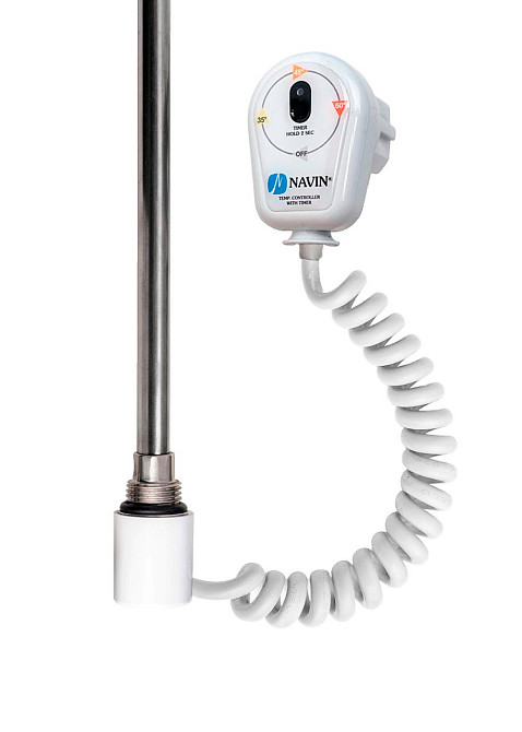 ТЭН для полотенцесушителя NAVIN Basic 300W белый с таймером 20-127031-3030 Киев - изображение 1