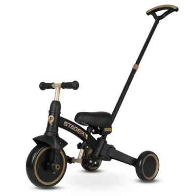 Детский велосипед QPlay Stager 3 в 1 з ручкою, біговел, Black (T80STAGERBlack) Винница