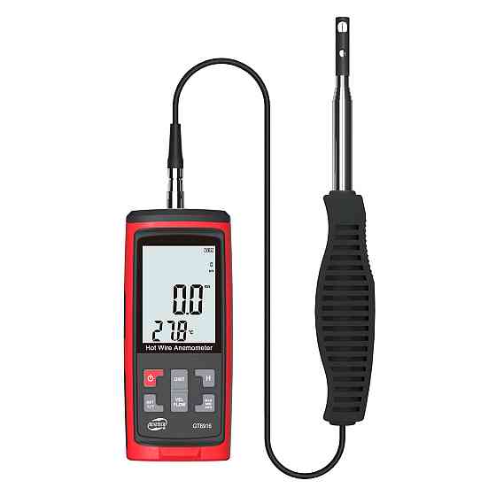 Термоанемометр USB, 0,3-30 м/с, 0-45 °C BENETECH GT8916 Чернігів