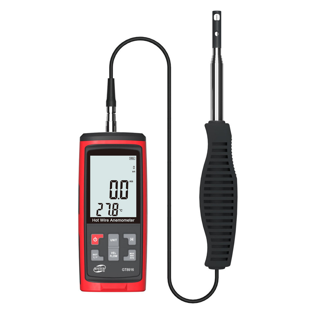 Термоанемометр USB, 0,3-30м/с, 0-45°C  BENETECH GT8916 Чернигов - изображение 1