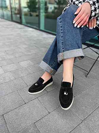 ALLSY Лофери жіночі ALLSY 340-3041-C чорні (весна-осінь, замша натуральна) (5780) Коломия