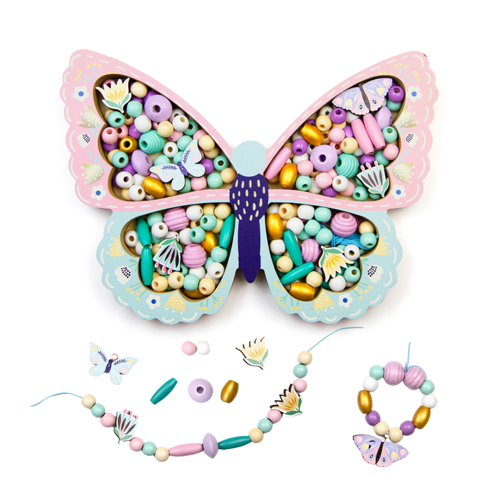 Набір для творчості та створення браслетів, прикрас з намистин дитячий «Метелик» подарунок для дівчаток 6-12 років Кам'янець-Подільський - фото 2