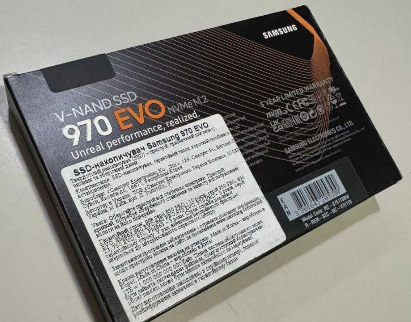 SSD накопичувач Samsung 970 EVO. Харків - фото 1